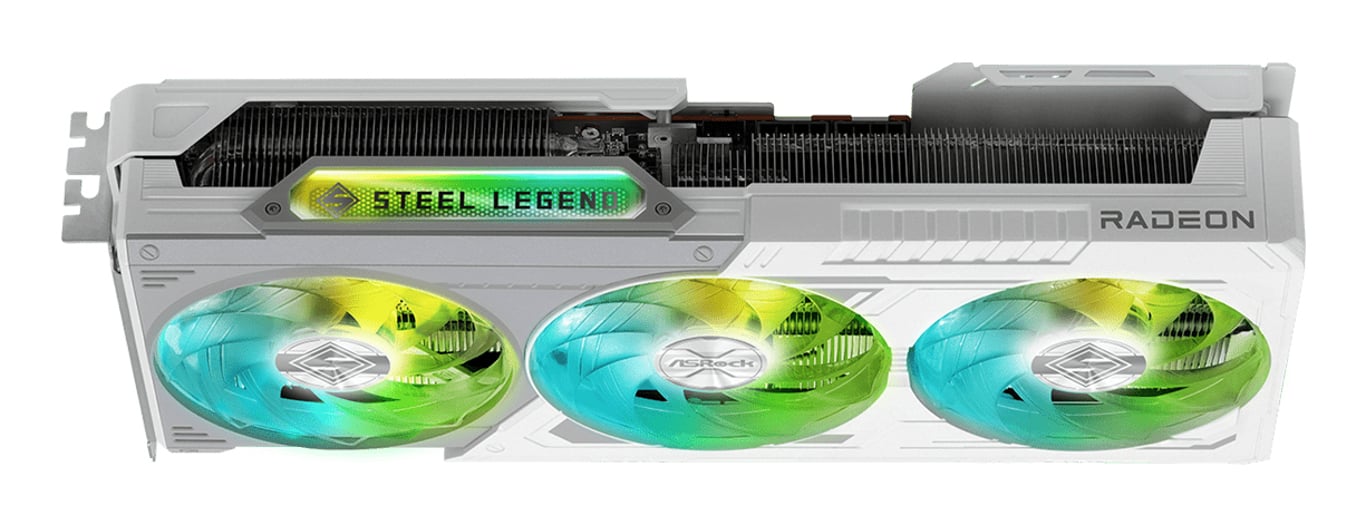 ★AMD Radeon RX 9070 Steel Legend 16GB OC Asrock Steel Legend Radeon RX 9070 OC AMD 16 GB GDDR6 90