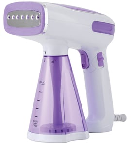 PRIME3 SGS31 Kleiderdampfer Handdampfer für Kleidung 0,25 l 1500 W Violett, Weiß