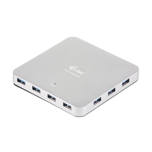 i-tec Metal U3HUBMETAL10 USB 3.2 Gen 1 (3.1 Gen 1) Typ-A-Hubs und -Switches, 5000 Mbit/s, silberfarben
