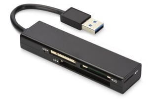 Ednet USB 3.0 MCR czytnik kart USB 3.2 Gen 1 (3.1 Gen 1) Czarny