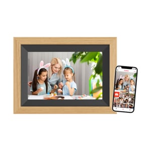 Braun DigiFrame 10B digital fotoram Svart, Trä 25,6 cm (10,1") Pekskärm Wi-Fi