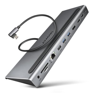Axagon HMC-4KX3 Wired USB 3.2 Gen 1 (3.1 Gen 1) Type-C Docking Station, Gray