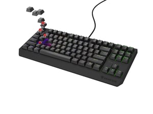 GENESIS Thor 230 TKL Gaming Keyboard USB + RF Wireless + Bluetooth QWERTY Black