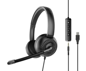 SPEEDLINK METIS Kopfhörer, kabelgebunden, Kopfbügel, Gaming, USB Typ A, schwarz
