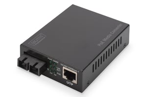Digitus Gigabit PoE-multimediekonverterare, RJ45 / SC, SM, PSE