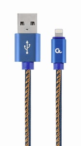Cablexpert CC-USB2J-AMLM-1M-BL kabel Lightning Niebieski