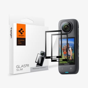 Spigen Glas.tR SLIM Black, Transparent Insta360