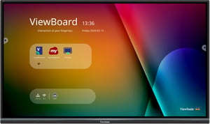 Viewsonic IFP7550-3 Interactive Whiteboard 190.5 cm (75") 3840 x 2160 px Touchscreen Black HDMI