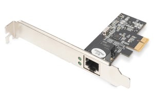 Digitus Gigabit-Ethernet-Netzwerkkarte PCI Express 2,5G (4 Geschwindigkeiten)