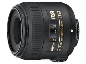 Nikon AF-S DX Micro NIKKOR 40 mm f/2,8G SLR-Makroobjektiv, schwarz