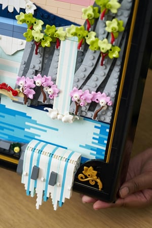 LEGO ART Japoński krajobraz z kwitnącą wiśnią
