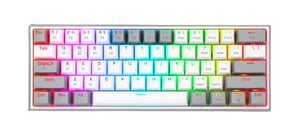REDRAGON FIZZ PRO K616 klawiatura Gaming USB + RF Wireless + Bluetooth QWERTY Angielski Szary, Biały