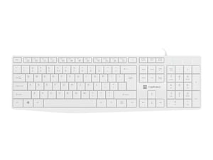 NATEC NAUTILUS Keyboard Home/Office USB QWERTY US International White