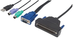 Intellinet 507769 KVM-Kabel, schwarz, 1,8 m