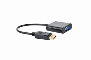 Gembird A-DPM-VGAF-02 kabeladapter 0,15 m VGA (D-Sub) DisplayPort Svart