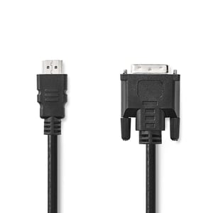 Nedis CCGL34800BK30 adapter kablowy 3 m HDMI Typu A (Standard) DVI-D Czarny