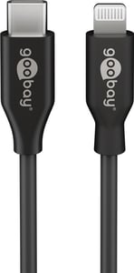 Goobay 39445 1 m Lightning Cable, Black