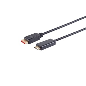 S/CONN maximum connectivity 10-71075 adapter kablowy 10 m DisplayPort HDMI Typu A (Standard) Czarny