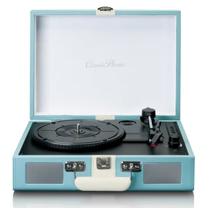 Lenco TT-110 Gramofon z napędem pasowym Niebieski, Biały Pół-automatyczny