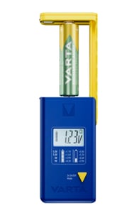 Varta LCD-Batterietester, blau, gelb