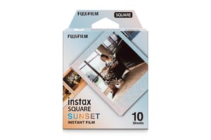 Fujifilm INSTAX SQUARE Sunset Sofortbildfilm, 10 Stück, 62 x 62 mm