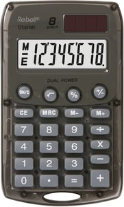 Rebell Starlet BK Pocket Calculator Basic Calculator Gray