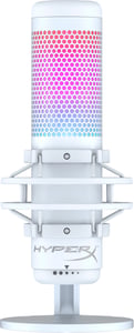 HyperX QuadCast S – USB-Mikrofon (weiß-grau) – RGB-Beleuchtung