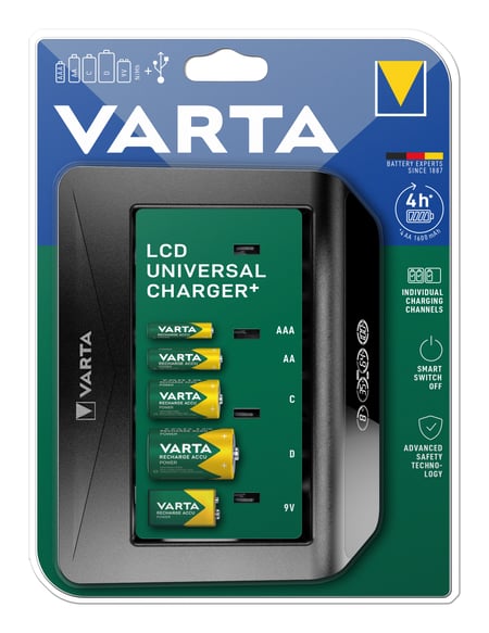 Varta Universal Charger+ ładowarka akumulatorów Prąd przemienny