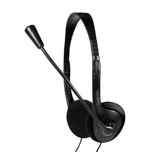 LogiLink HS0052 Headset/Headphones Wired Headband Office/Call Center Black