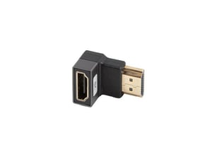 Lanberg AD-HDMI-07 HDMI-adapterkabel, typ A (standard), svart, silver