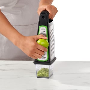 OXO Good Grips Kastenreibe Tarka płaska Czarny, Zielony, Stal nierdzewna