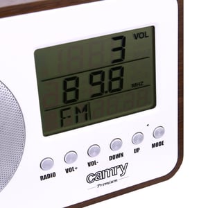 Camry Premium CR 1153 radio Przenośny Cyfrowy Brązowy, Szary, Biały