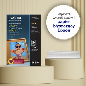 Epson Fotograficzny papier błyszczący Glossy Photo Paper firmy (100 × 150 mm), 200 g/m2, 100 arkuszy
