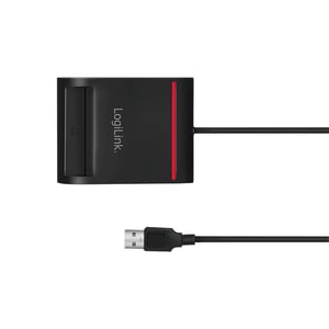 LogiLink CR0047 czytnik do kart chipowych Wewnętrzna USB 2.0 Czarny