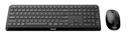 Philips 4000 series SPT6407B/26 klawiatura Dołączona myszka Uniwersalne RF Wireless + Bluetooth QWERTZ Niemiecki Czarny