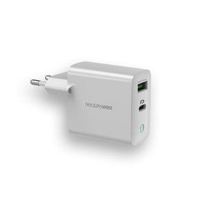 RealPower PC-20 Smartphone, Tablet White AC Fast Charging Internal