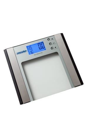 Mesko Home MS 8146 waga Kwadrat Srebrny, Przezroczysty Elektroniczna waga osobista