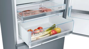 Bosch Serie 6 KGE49AICA lodówko-zamrażarka Wolnostojący 419 l Stal nierdzewna