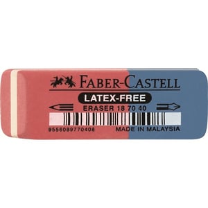 Faber-Castell 187040 radergummi Blå, Röd 1 st.