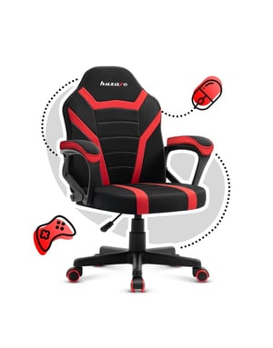 Huzaro Ranger 1.0 Red Mesh Płaskie siedzisko Siatka z oczkiem