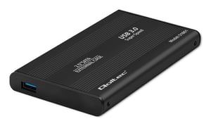 Qoltec 51861 hölje för hårddiskar HDD/SSD-hölje Svart 2,5"