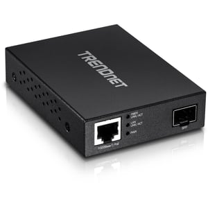 Trendnet TFC-PGSFP 2000 Mbit/s Network Converter, Black