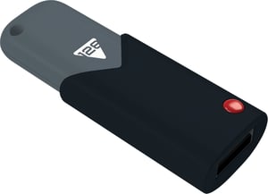 Emtec Click USB 3.0 128 GB USB-minne, USB Typ A 3.2 Gen 1 (3.1 Gen 1), svart, grå