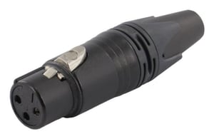 Equip 147931 wtyczka 3-Pole XLR Czarny