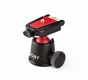 Joby BallHead 3K Stativkopf Schwarz, Rot Acrylnitril-Butadien-Styrol-Copolymer (ABS), Aluminium, Federstahl, Stahl, thermoplastisches Elastomer 1/4" Kugel (Form)