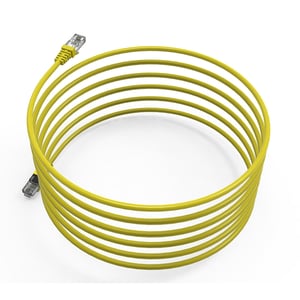 Inca CAT6 RJ45 5 m kabel sieciowy Żółty U/UTP (UTP)