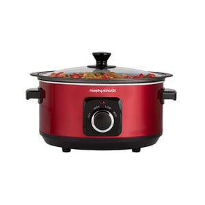 Morphy Richards 460014 3.5 L Slow Cooker, 163 W, Black, Red