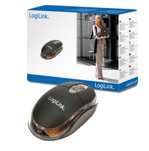 LogiLink Mouse optical USB Mini with LED myszka USB Typu-A Optyczny 800 DPI