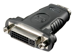 Goobay 60752 przejściówka do kabli HDMI DVI (24+5) Czarny