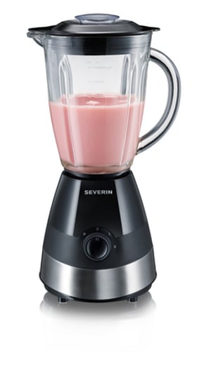 Severin SM 3718 blender 1,5 l Blender stołowy 550 W Czarny, Stal szczotkowana